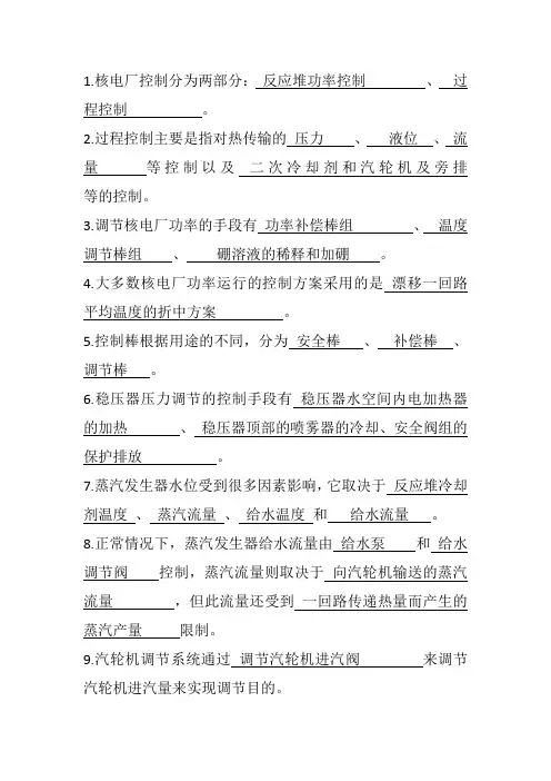 核电厂仪表与控制