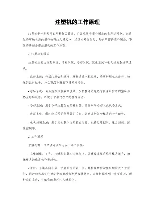 注塑机的工作原理
