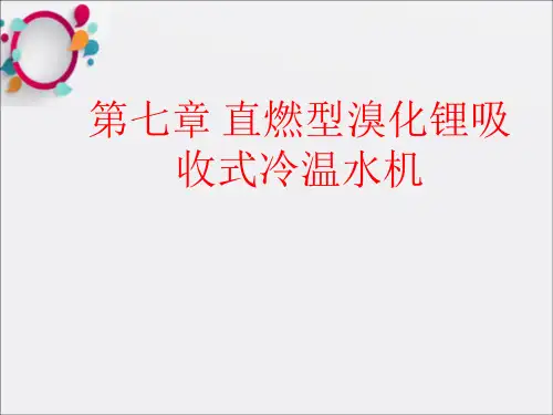 《直燃型溴化锂》PPT课件
