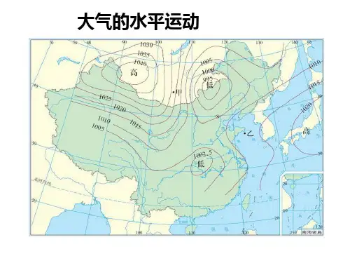 大气的水平运动