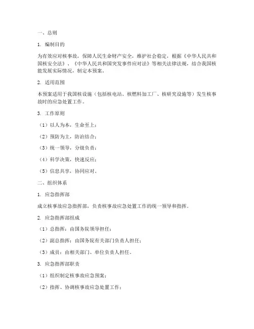 核事故应急处置预案