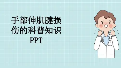 手部伸肌腱损伤的科普知识PPT