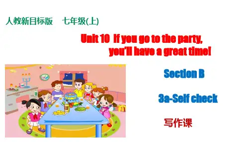 Unit 10  Section B 3a-Self 写作课 八年级英语上册课件(人教版新目标)