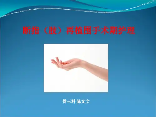 断指再植术后护理