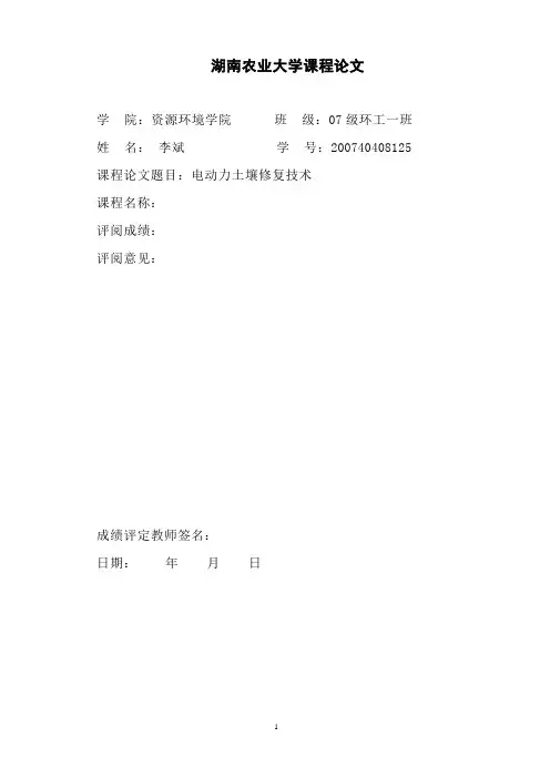 课程论文