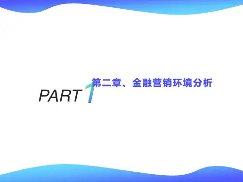 金融营销环境分析