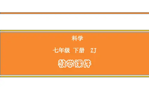 浙教版科学七年级下册课件第三章第1节 机械运动(课时1)