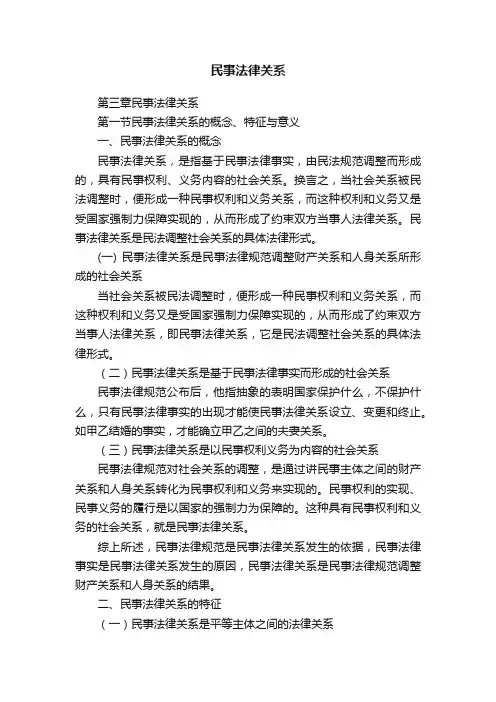 民事法律关系