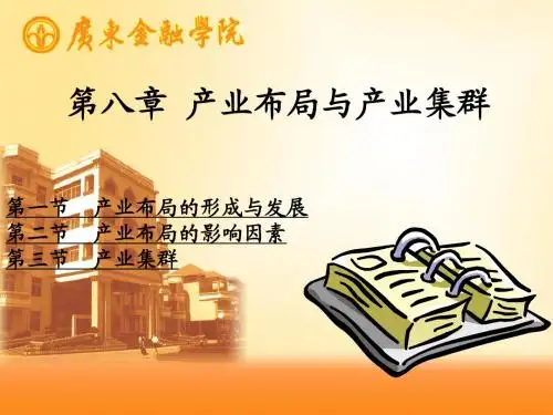 第九讲 产业布局和产业集群