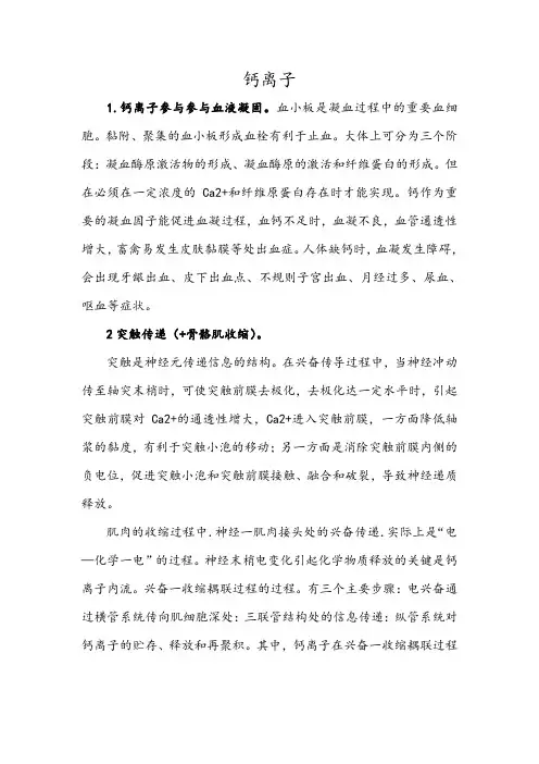 钙离子