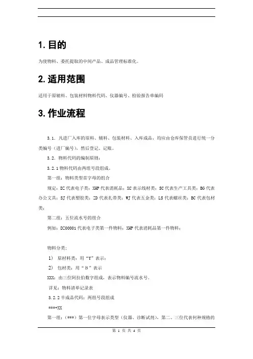 条码编码规则
