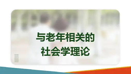 老年社会工作的理论基础(老年社会工作课件)
