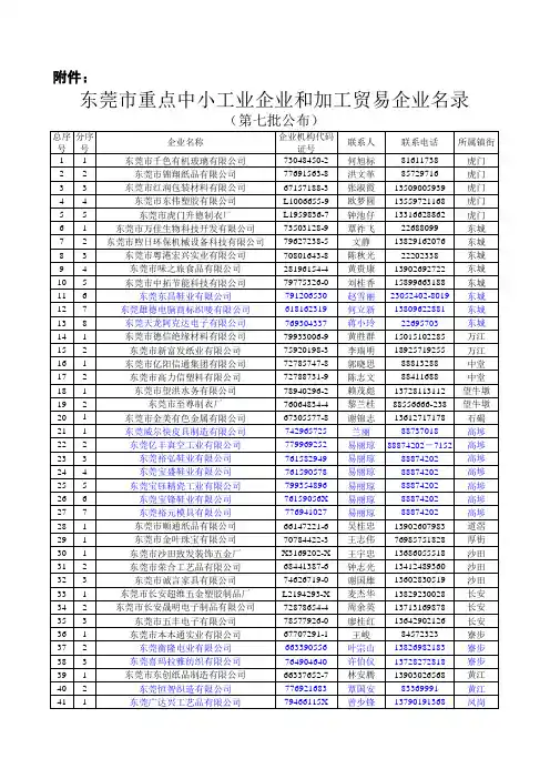 东莞企业