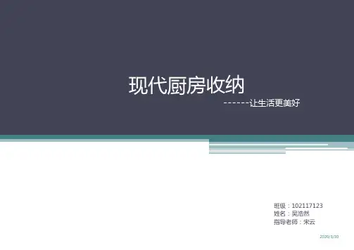 现代厨房收纳设计 PPT课件