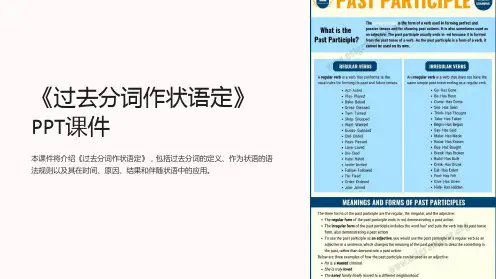 《过去分词作状语定》课件