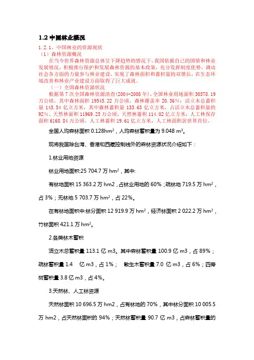 中国林业概况