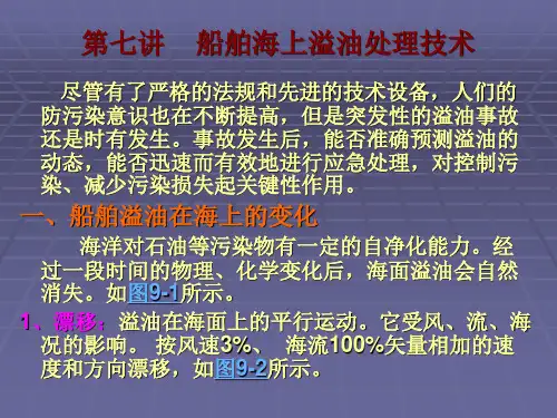 第七讲 船舶海上溢油处理技术