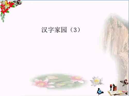 (精选)四年级语文上册2.1汉字家园ppt课件3长春版