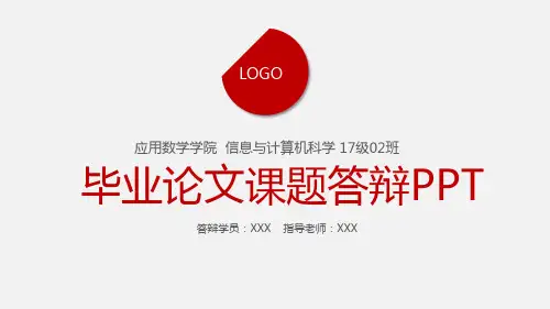 毕业论文答辩课题答辩PPT模板