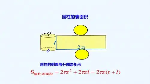 圆柱圆锥圆台面积公式