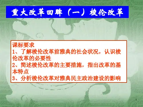 岳麓版选修一 梭伦改革PPT课件