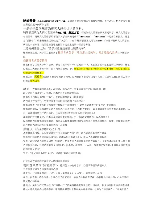 美学观点集