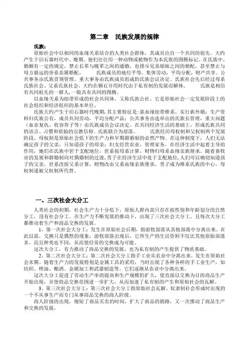 第二章  民族发展的规律