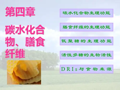 碳水化合物及能量