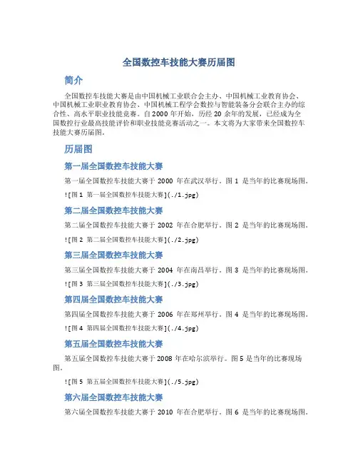 全国数控车技能大赛历届图
