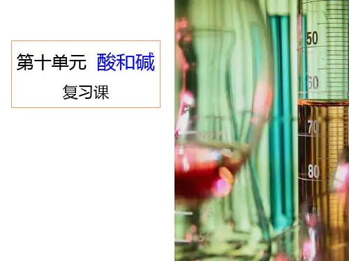人教版九年级第十单元《酸和碱》复习课件(共22张ppt)
