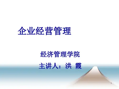 4企业经营决策