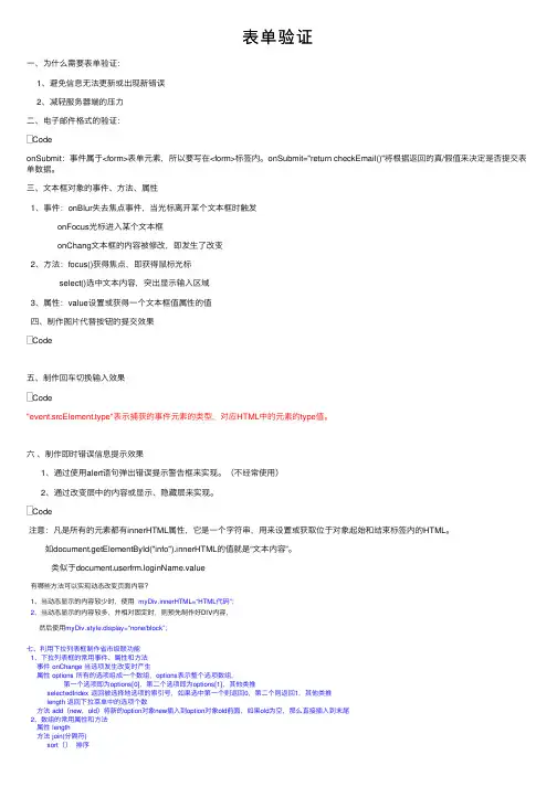 表单验证——精选推荐