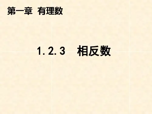 《1.2.3相反数》教学课件