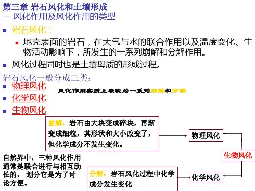 第三章 岩石风化与土壤形成
