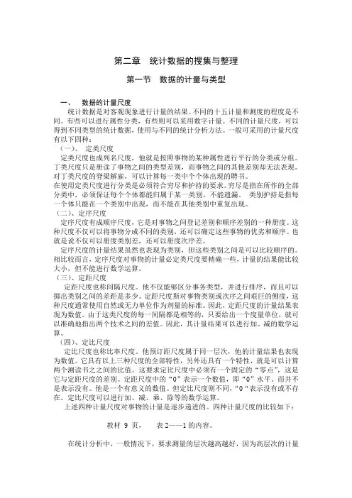 二、数据的搜集整理