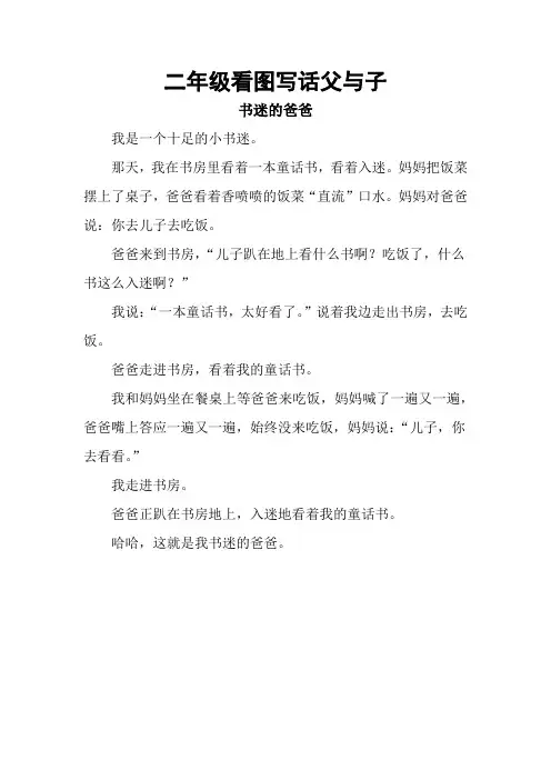 二年级看图写话父与子