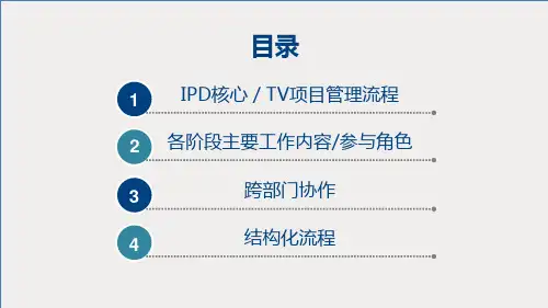 IPD研发管理流程