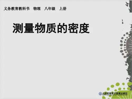 人教版《测量物质的密度》精品PPT1
