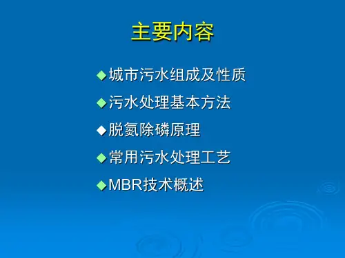 城市污水处理技术.ppt共32页文档