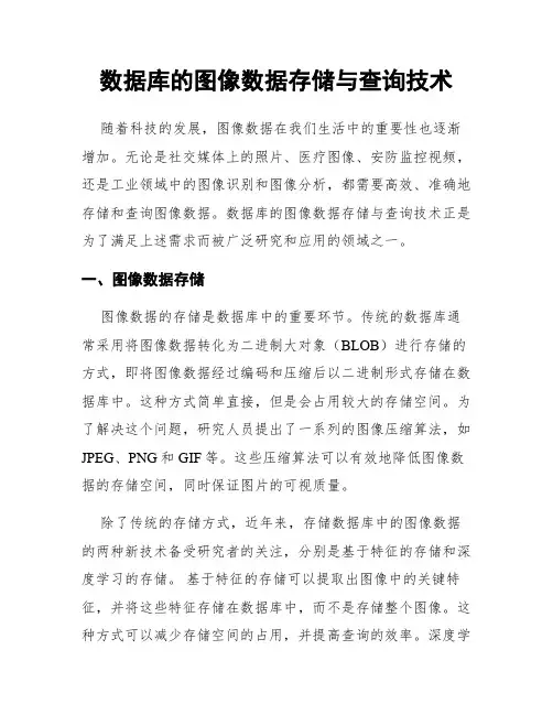 数据库的图像数据存储与查询技术