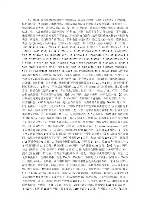 16与17世纪的中国市场(二)