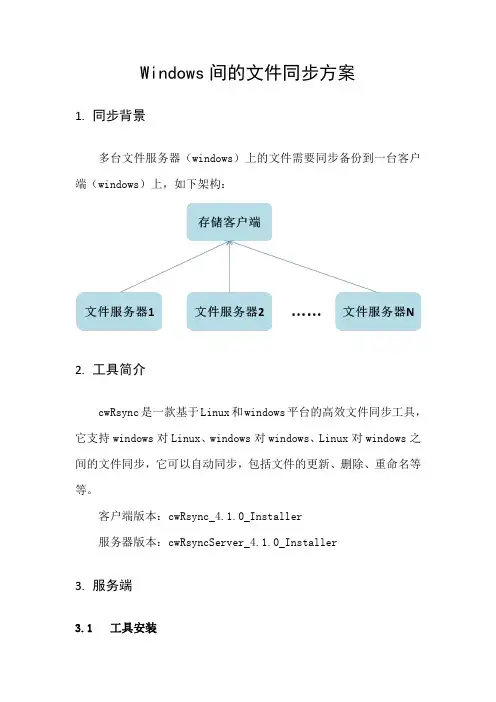 Windows间的文件同步方案