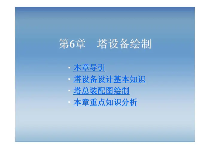 化工制图CAD教程与开发(6)---塔设备绘制