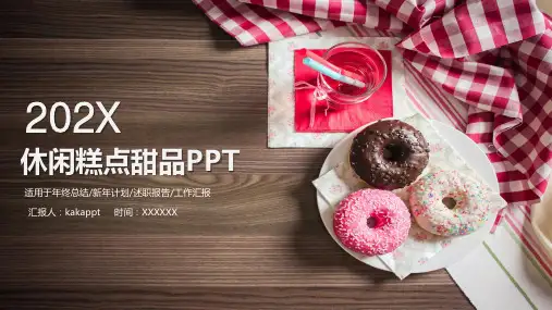 休闲糕点甜品PPT模板