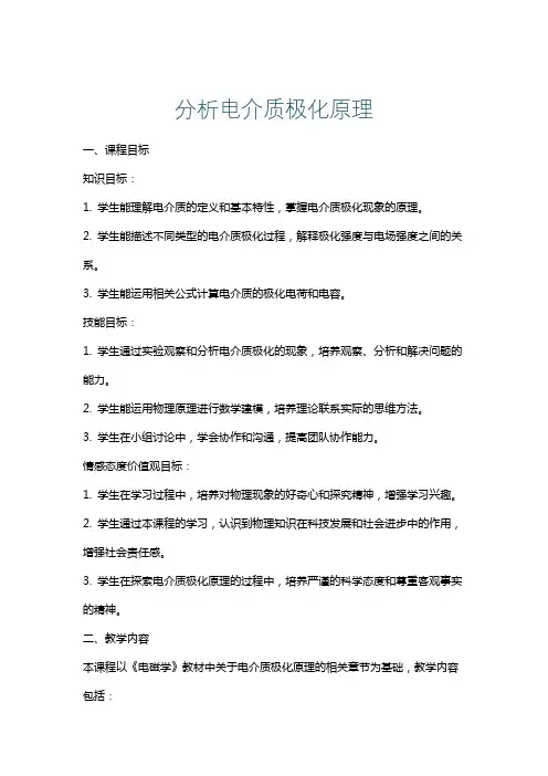 分析电介质极化原理