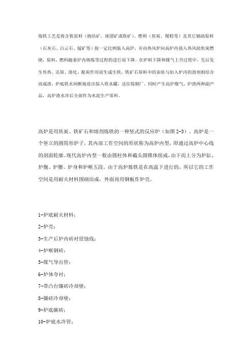 高炉、烧结、球团工艺流程