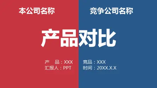 产品对比PPT模板
