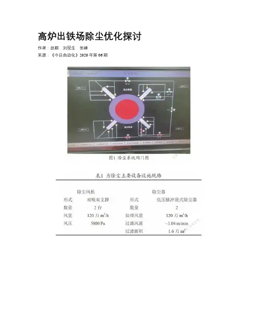 高炉出铁场除尘优化探讨