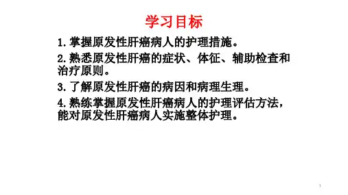 原发性肝癌病人的护理总结演示课件