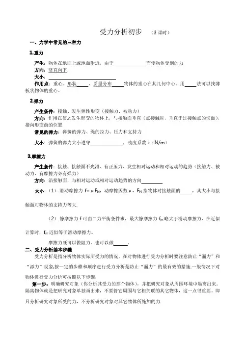 受力分析初步01